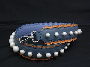 FENDI Strap You Ledertasche Schultergurt, blau und orange - Bild 1 von 5