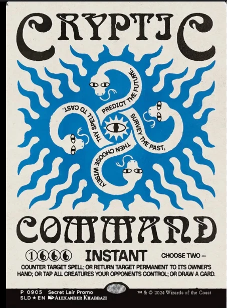 MTG Cyptic Command Promo Card Foil Presale (Confirmed Order) Secret Lair - Image 1 of 1