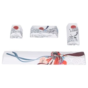 4Pcs Pbt Keycap Chinese National Drama Pattern Five Sides Sublimation Custom Ke - Picture 1 of 24