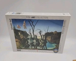 Eurographics 1000 Piece Jigsaw Puzzle - Salvador Dali Swans Reflecting Elephants - Picture 1 of 8