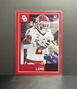 Panini Score 2020 CeeDee Lamb #416 - Red Parallel Cowboys/Oklahoma Sooners RC - Imagen 1 de 2