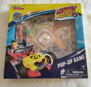 Disney Junior Mickey Mouse Roadster Racers Pop-Up Board Game NIB Family Fun Time - Picture 1 of 4