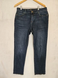 Kut From The Kloth Women's Denim Blue Jeans Asher Ankle Straight Leg Size 12 - Picture 1 of 6