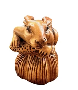 Hase Buchsbaum Netsuke - Bild 1 von 9