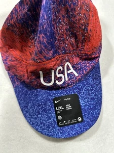 NWT Nike Team USA 2024 Olympics Dri Fit ADV Hat Cap FN2348 635 Adult Size L/XL - Picture 1 of 6