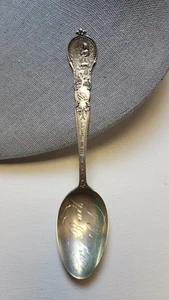Antique Baker Manchester .925 Sterling Silver Long Beach Calif Souvenir Spoon - Picture 1 of 6