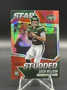 Panini Rookies & Stars 2021 tachonado rojo Prizm Zach Wilson #SS-22 RC - Imagen 1 de 2