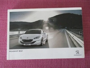 (2012 PRINT) PEUGEOT RCZ (2013 - 2016) OWNERS MANUAL - HANDBOOK - USER GUIDE. - Picture 1 of 6