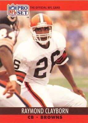 Raymond Clayborn 1990 Pro Set #471 Cleveland Browns - Image 1 of 2