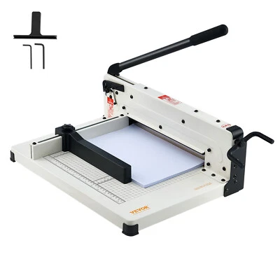 Paper Cutter 12" A4 Guillotine Paper Trimmer 400 Sheet Capacity Metal Base - Image 1 of 4