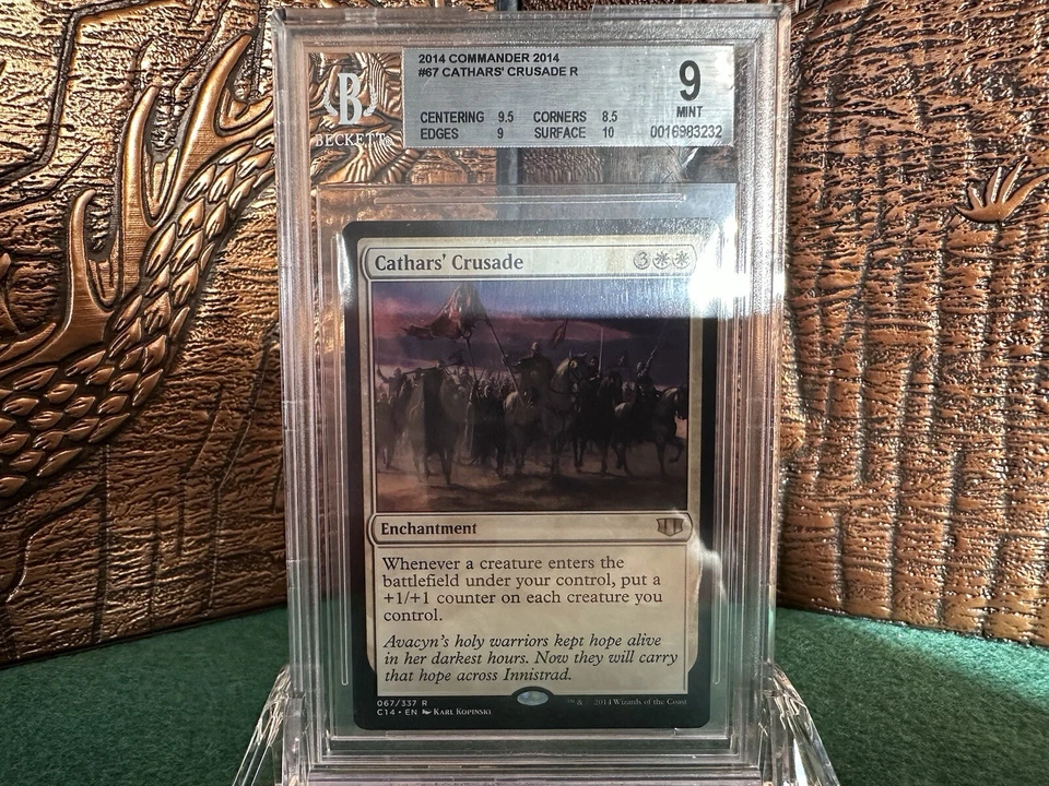 Cathars’ Crusade - MTG - Commander 2014 - Mint. BGS 9 with a 9.5 and 10. POP 1 - Image 1 of 4