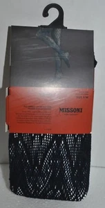 Missoni For Target Women's Openwork Tights Blue Herald S/M NEW - Picture 1 of 5