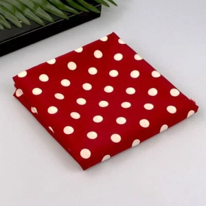 Spot Polka Dot Fabric Chiffon Material Craft for Dress Blouse 100*150cm Sew Soft - Picture 1 of 20