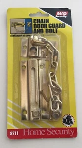 NEW MAG SECURITY CHAIN DOOR GUARD AND BOLT 8711 DIY - Picture 1 of 2