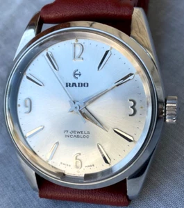 Vintage Rado 11726 Water Sealed Watch S/S Swiss Manual Fresh Service AS 1712 34m - Picture 1 of 10