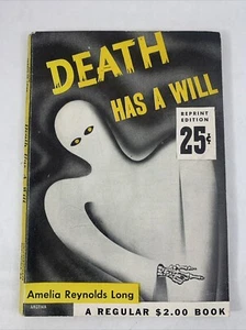 Death Has a Will Amelia Reynolds Long Knickerbocker Publishing Vintage Paperback - Picture 1 of 10