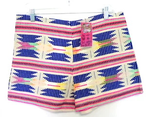 Women's En Creme Tribal Print Shorts Size L NWT - Picture 1 of 3