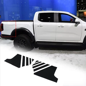 Car Rear Wheel Side Fender Sticker Black Vinyl Decals For Ford Ranger 2023-2024 - Picture 1 of 8