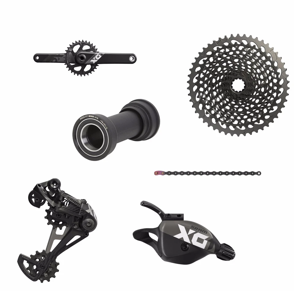 Gruppo SRAM X01 EAGLE BLACK GXP Press Fit TRIGGER 175mm 10-50 1x12 Velocita' - Immagine 1 di 1