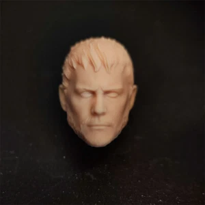 1/10 Scale Resident Evil Beard Chris Head Sculpt Unpainted Fit 7" Neca Figure - Picture 1 of 3