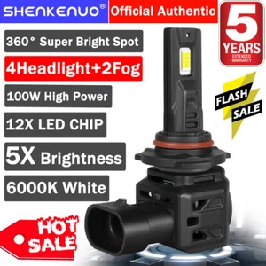 For GMC Sierra 1500 2500 HD 2007-2013 LED High Low Headlight Fog Light Bulbs M7H - Imagen 1 de 22