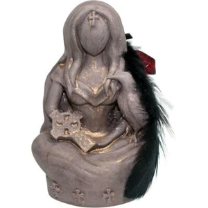 Diosa del cuervo Morrigan, ¡estatuilla de yeso rústica! - Imagen 1 de 2