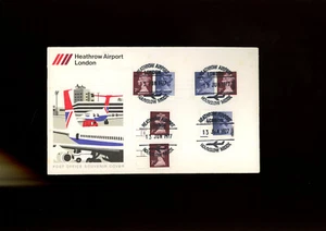 1977 7p-9p Definitive Heathrow Airport London Hounslow Official FDC. Sehr selten - Bild 1 von 1