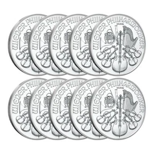 2025 1 oz Austrian Silver Philharmonic Coin (BU - Lot of 10) - Picture 1 of 3