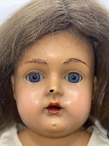 Celluloid Doll Head, Legs Leather Body 1900s Jointed Legs Shoulder 24" Kestner - Picture 1 of 10