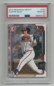 2015 Bowman Draft * 1st card * Rookie Card RC * Austin Riley * #157 * PSA 10 - Picture 1 of 2