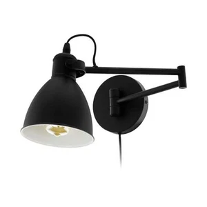 Wandlampe Wandleuchte Schalter Kabel Schwarz verstellbar innen E27 B-Ware - Bild 1 von 1