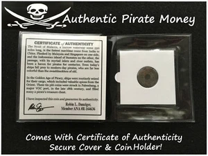 Authentic Pirate Coin From 18th Century Tin Piti Coin Stuck in Palembang Port - Picture 1 of 3