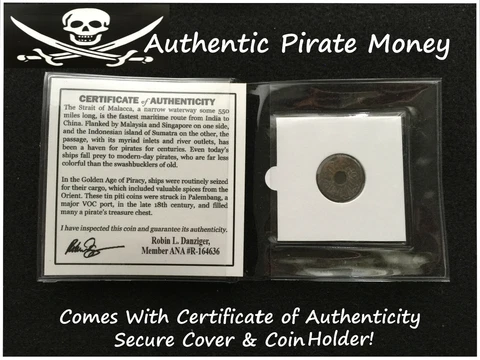 Authentic Pirate Coin From 18th Century Tin Piti Coin Stuck in Palembang Port Cover