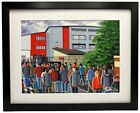 Fleetwood Town F.C, Highbury Stadium. High Quality Framed Art Print 14" x 11"