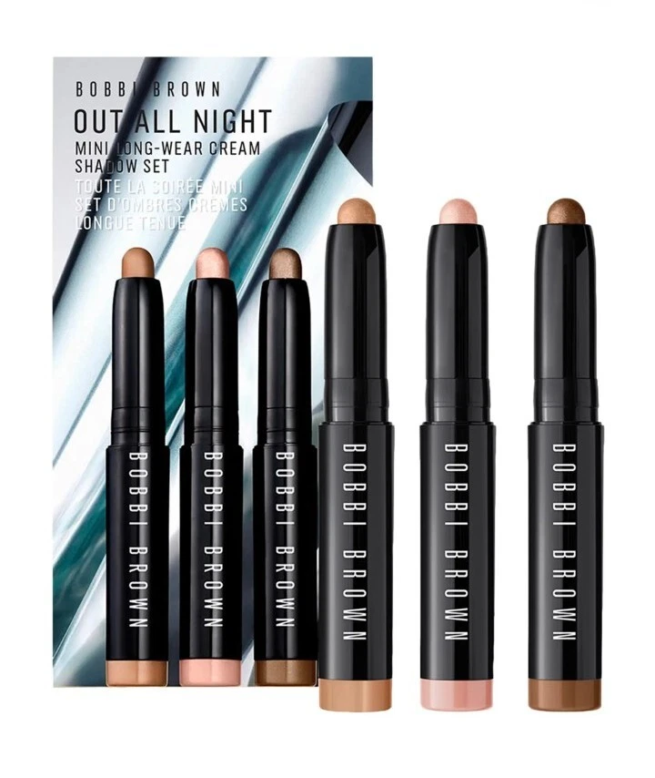 Bobbi Brown Out All Night Mini Juego de Trío de Sombras Crema de Larga Duración Foto 1 de 4
