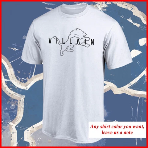 SALE !!! Detroit Lions Detroit Villains Funny T shirt For Fan Men S-3XL Cover
