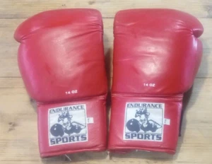 Guantes de boxeo MMA de Muay Thai grandes de 14 oz deportivos de resistencia de colección - Imagen 1 de 4