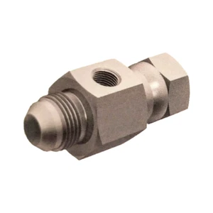 JIC Stecker x BSP schwenkbare Buchse Prüfpunkt Port 7/16 bis 1-5/16 - Bild 1 von 2