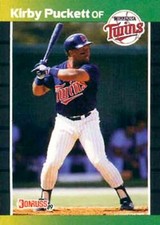 1989 Donruss #182 Kirby Puckett Period after Inc 2 Asterisk Minnesota Twins HOF