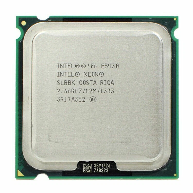 Intel Xeon E5430 CPU Quad-Core 2.66GBz 12MB 1333Mhz SLBBK LGA771 Processor - Image 1 of 1