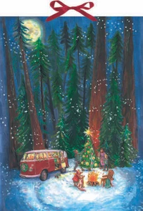 Christmas in the Wilderness Anna de Riese 38 x 52 cm Glitter / Ribbon - Picture 1 of 1