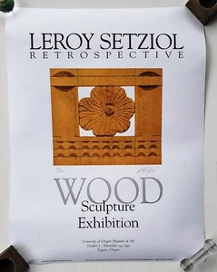 Rare Lim Ed Larry Setziol Oregon Exhibition Poster Lithographed and Signed - Picture 1 of 3