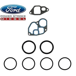 ✅ Ford 7.3L Powerstroke Diesel Engine Fel-Pro Oil Cooler Gasket O-ring Kit 94-03 - Picture 1 of 6