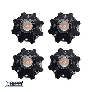 4 x Moto Metal MO970 Wheel Center Cap Red w/ optional Open End MO479L214RDO - Picture 1 of 1
