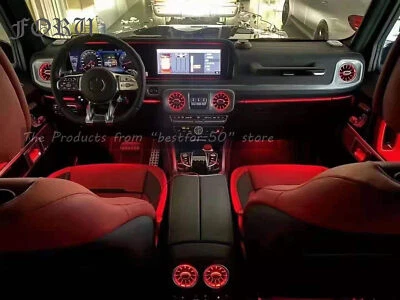 6PCS LED Air Vent Ambient Lighting Trim Kit For Benz G-Class W464 G500 G63 G550 Foto 1 de 4