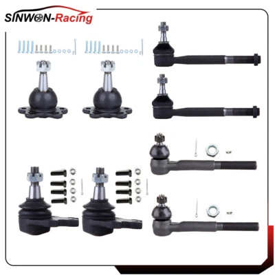 For 1993-1995 Chevrolet K2500 Pickup Suspension 8Pieces Ball Joint &Tie Rod End - Image 1 of 4