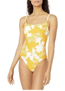NWT $148 US 8 DD Cup Seafolly Wild Tropics Square Neck Saffron One Piece - Picture 1 of 5