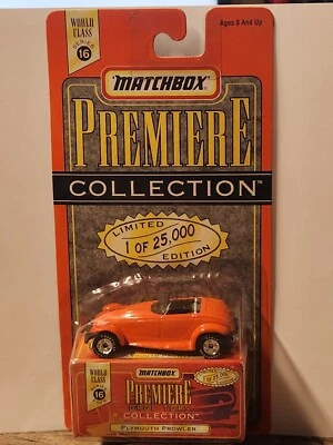 Matchbox Premiere Drop Top Collection World Class Series 16 Plymouth Prowler NIB - Image 1 of 3