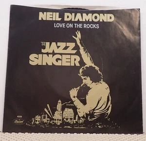 Neil Diamond -Love on the Rocks & Acapulco - Capitol 45 RPM  1980 (with sleeve) - Picture 1 of 4
