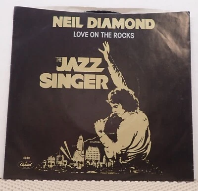 Neil Diamond -Love on the Rocks & Acapulco - Capitol 45 RPM  1980 (with sleeve) - Image 1 of 4